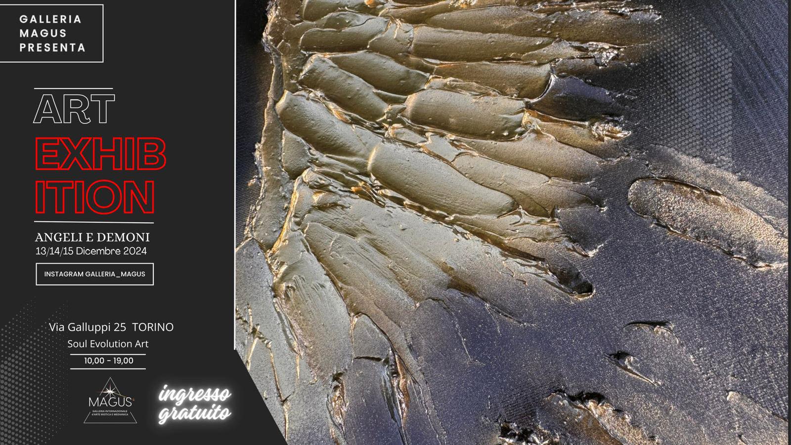 Mostra Arte Torino. Cosa fare a torino. oggi Mostra angeli e demoni